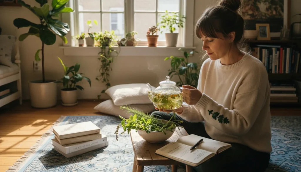Traditional herbal formulation demonstrating botanical blending principles
